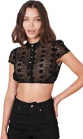Dirndl Blouse Lavina Zwart (1)