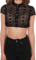 Dirndl Blouse Lavina Zwart (4)
