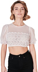 Luisa-Kosira Dirndl Blouse Offwhite Kopen
