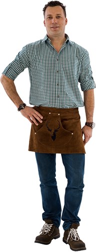 Lederen Tappersschort Bruin Luxe
