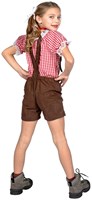 Kinder Tiroler Broek Bruin (achterkant)