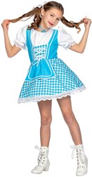 Turquoise Dirndl Jurkje voor Meisjes