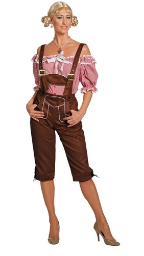 Tirolerhose Luxe Donkerbruin Lang Dames