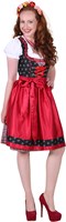 Dirndl Zwart/Rood Sarah-2