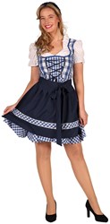 Oktoberfest Blauwe Dirndl Jurkje Edelweiss