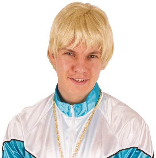 Pruik heer stijl blond