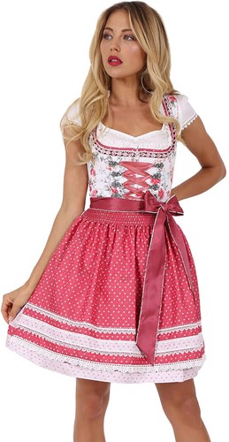 Naomi Dirndl Roze (50cm) - 2dlg.