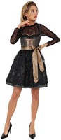 Dirndl Taina Zwart-Goud (50cm) (3)