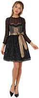 Dirndl Taina Zwart-Goud (50cm) (4)