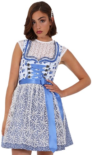 Nika Dirndl Blauw (50cm) - 2dlg.