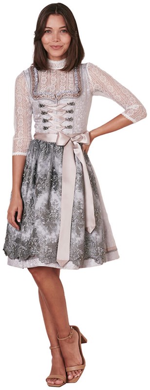 Dirndl Nessa Lichtgrijs (60cm) (3)