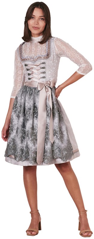 Nessa DIrndl Lichtgrijs (60cm)