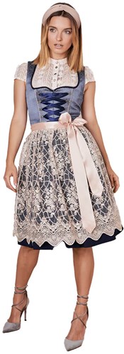 Koko Dirndl Blauw (60cm) - 2dlg.