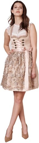 Licht Roze Dirndl Liela (50cm) - 2dlg.