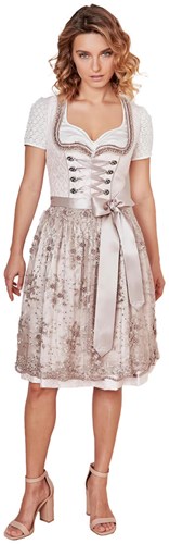 Bruna Dirndl Rose-Taupe (60cm) - 2dlg.