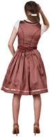 Dirndl Alica Bordeaux (60cm) (achterkant)