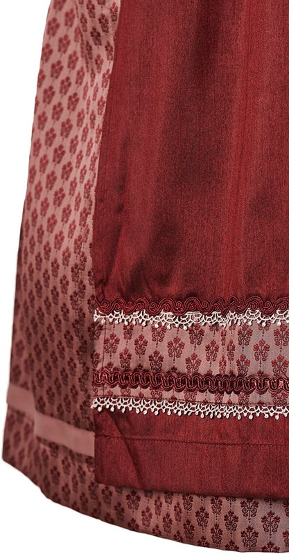 Dirndl Alica Bordeaux (60cm) (detail rok)