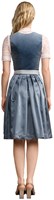Dirndl Aurela Blauw Luxe (60cm) - 2dlg (achterkant)