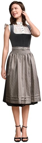 Aurela Dirndl Antraciet Luxe (70cm) - 2dlg