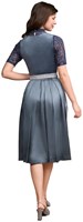 Dirndl Aurela Blauw Luxe (70cm) - 2dlg (achterkant)