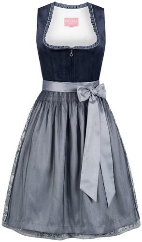 Luxe Dirndl Joelina Donkerblauw (60cm) - 2dlg