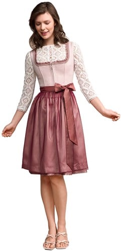 Clarice Dirndl Roze Luxe (60cm) - 2dlg