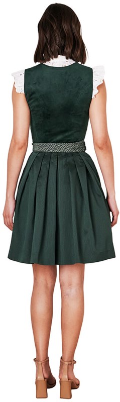 Dirndl Alisha Donkergroen Luxe (50cm) - 2dlg (achterkant)