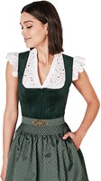 Dirndl Alisha Donkergroen Luxe (50cm) - 2dlg (detail)