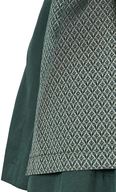 Dirndl Alisha Donkergroen Luxe (50cm) - 2dlg (patroon)
