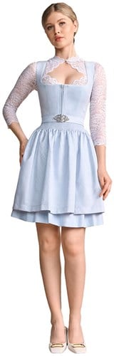 Luxe Dirndl Alisha Lichtblauw (50cm) - 2dlg