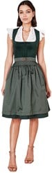 Luxe Dirndl Alisha Donkergroen (60cm) - 2dlg
