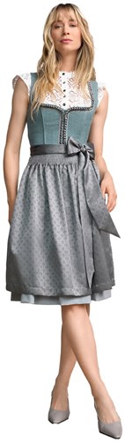 Soleil Dirndl Turquoise Luxe (60cm) - 2dlg