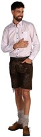 Lederhose Geitenleer Tobias Donkerbruin met Riem (3)
