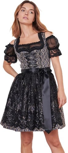 Dirndl Lonie Zwart (50cm) (detail 2)