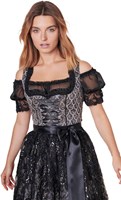 Dirndl Lonie Zwart (50cm) (detail)