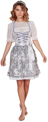 Dirndl Wit-Zilver Maira (50cm)