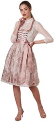 Delia Dirndl Beige-Roze (60cm)