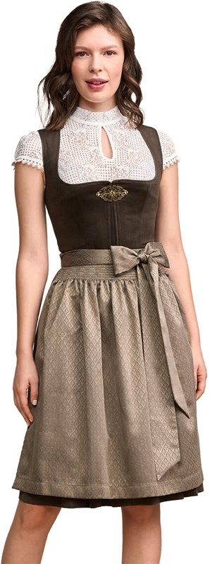 Dirndl Cari Donkergroen Luxe (60cm) - 2dlg (1)