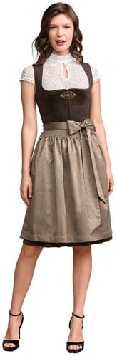 Cari Dirndl Donkergroen Luxe (60cm) - 2dlg