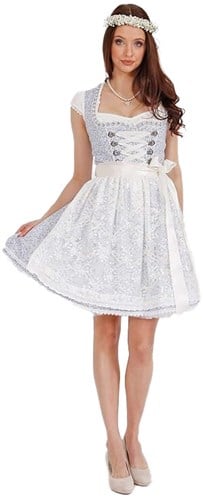 Nella Dirndl Blauw (50cm) - 2dlg.