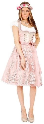 Roze Dirndl Springflower (60cm) 2dlg.