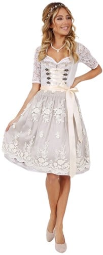 Maja Dirndl Licht Grijs (60cm) - 2dlg.