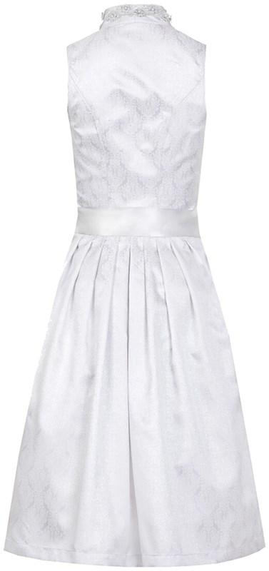 Dirndl Wally Zilver Luxe (65cm) (achterkant)