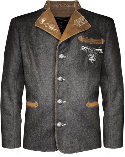 Trachten Jas Luxe Tiroler (Wol-Geitenleer) 