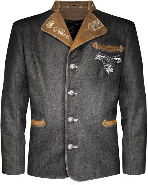 Trachten Jas Luxe Tiroler (Wol-Geitenleer) 