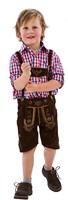 Bruine Lederhose voor kinderen (echt rundleer)