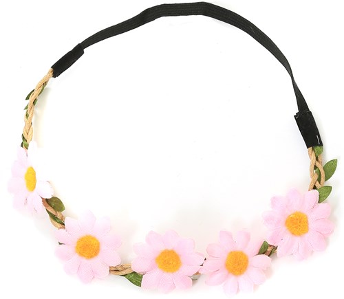 Haarbandje Madeliefjes Roze