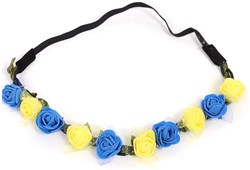 Bloemen Haarbandje Wit met Tule (foam)