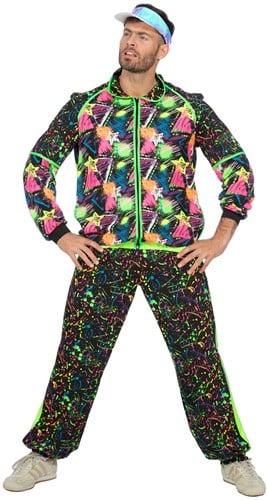 Heren Rockin the 80's Neon Trainingspak