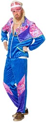 Heren Eighties Trainingspak Blauw